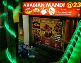 Arabian Mandi @23 signage